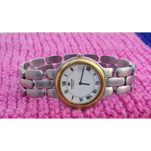 Vintage Raymond Weil Geneve Men's Watch | 36mm | Swiss Made Quartz Two-Tone - Picture 6 of 8